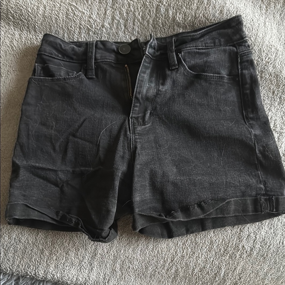 Black Denim Women's Shorts